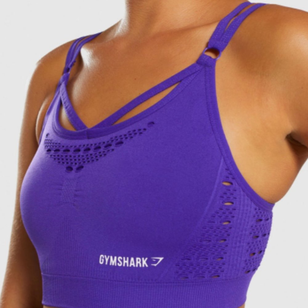 💥Gymshark Energy Seamless Sports Bra Indigo Size XS